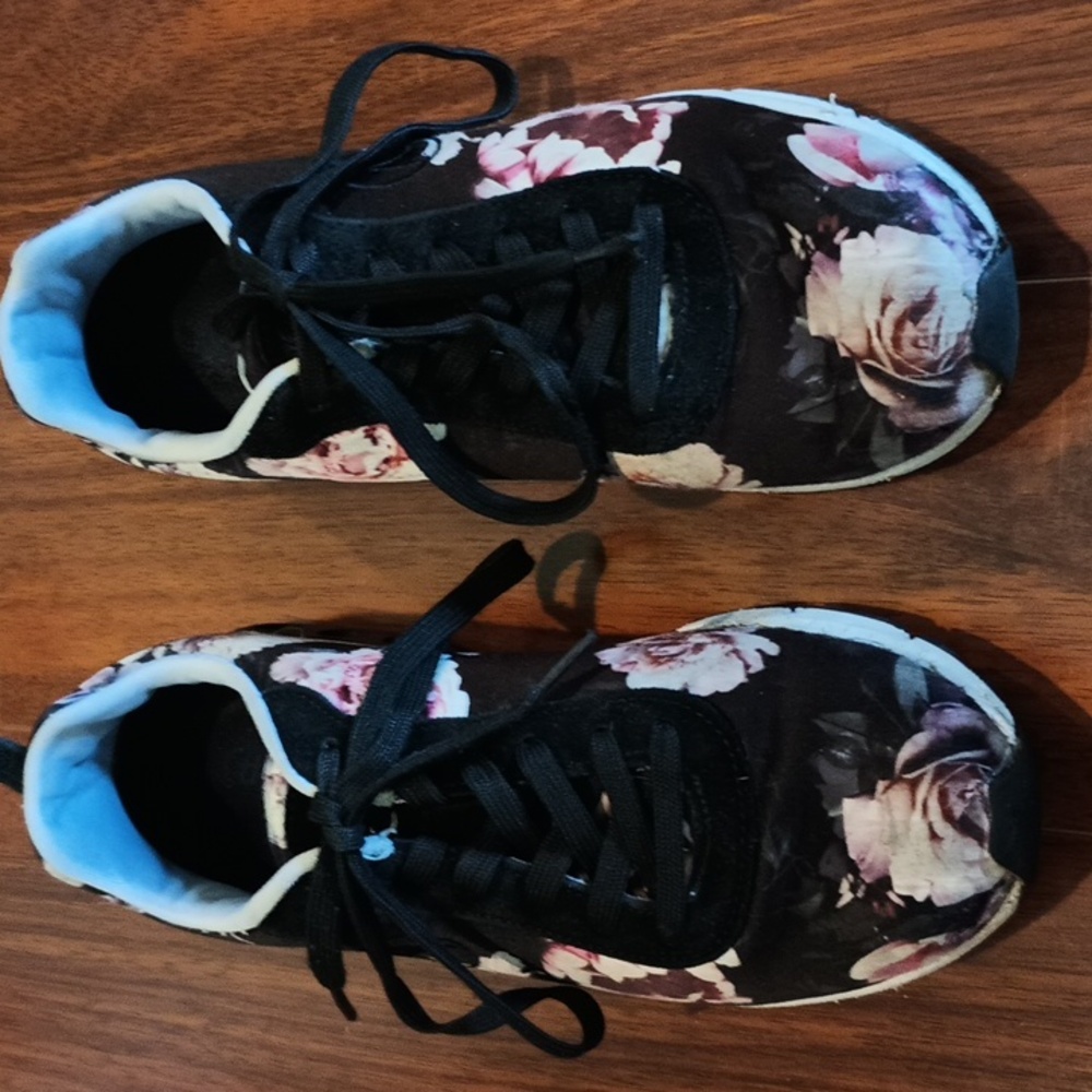 Therafit Paloma W410171K Black Floral Size 9 - Picture 2 of 16